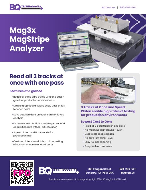 First page of Mag3xP MagStripe Analyzer